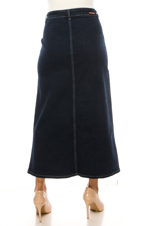 Denim Long Skirt