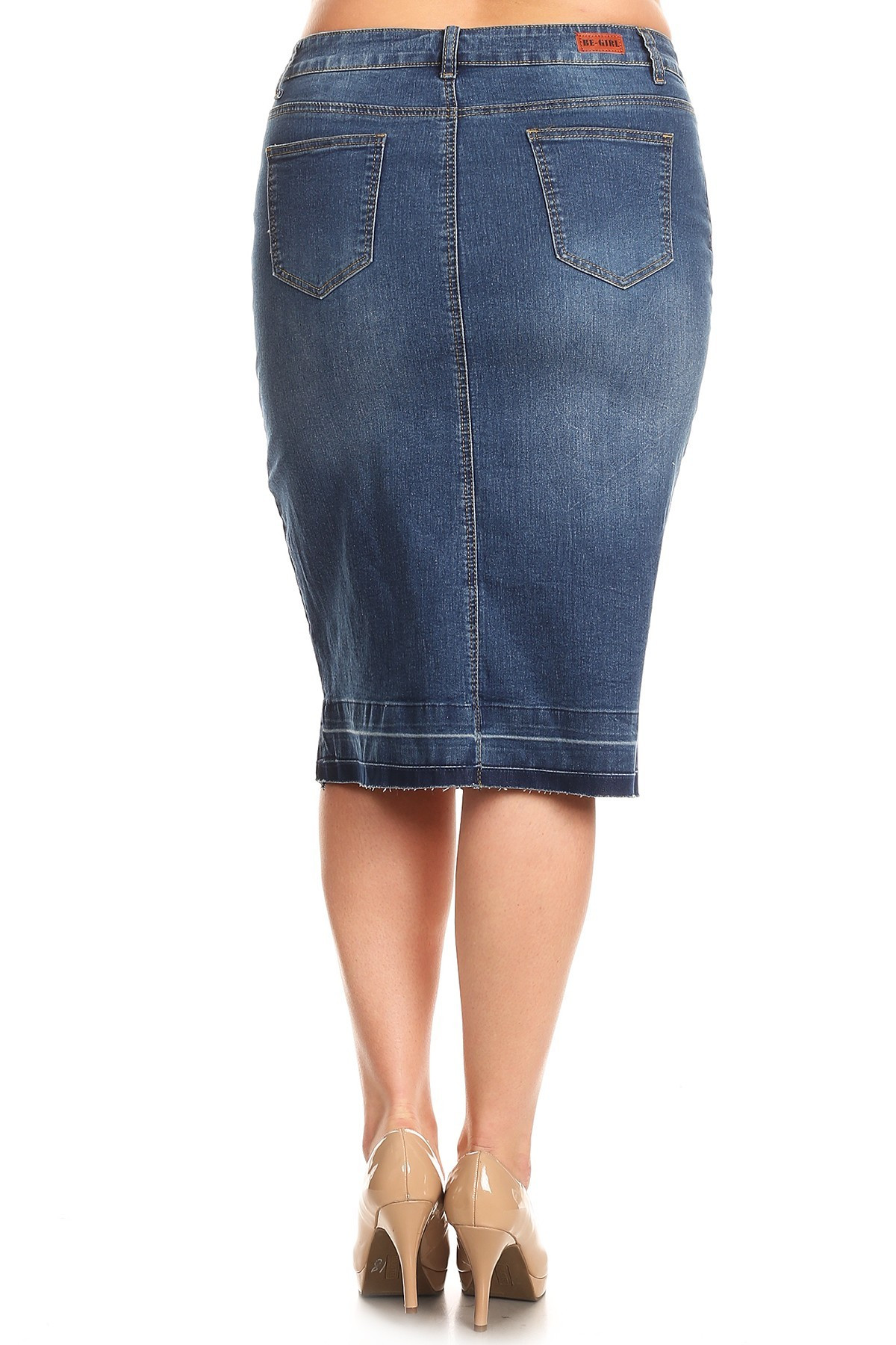 Denim Skirt Plus Size