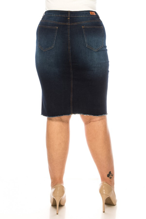 Denim Skirt Plus Size