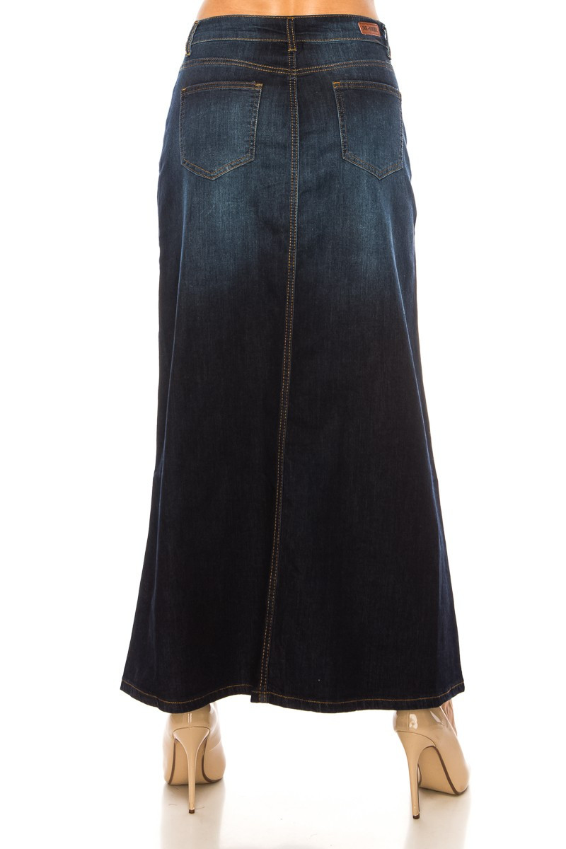 Denim Long Skirt
