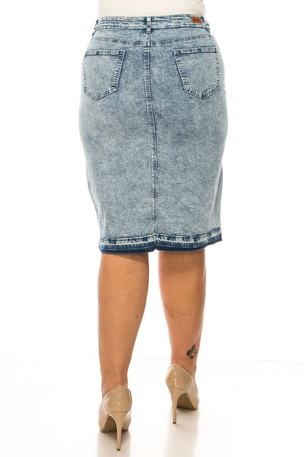 Denim Skirt Plus Size