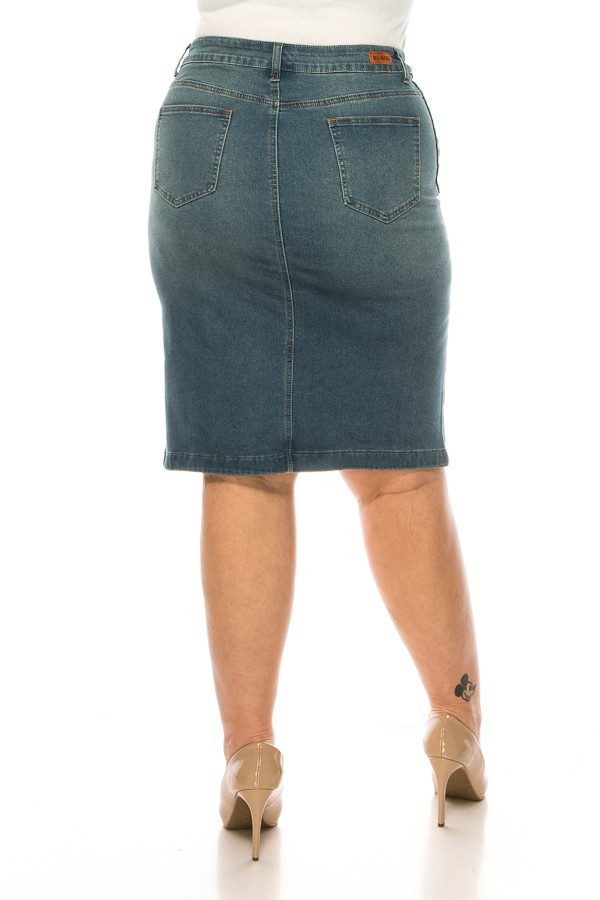 Denim Skirt Plus Size