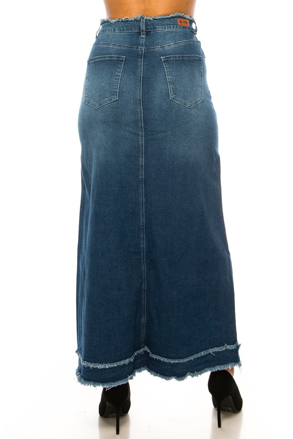 Denim Long Skirt