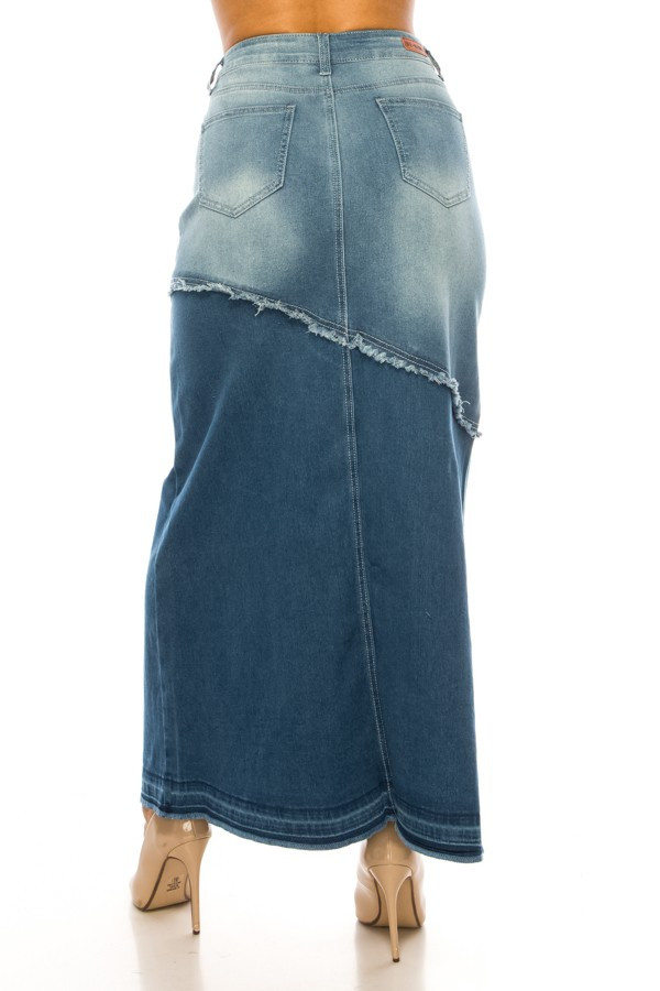 Denim Long Skirt