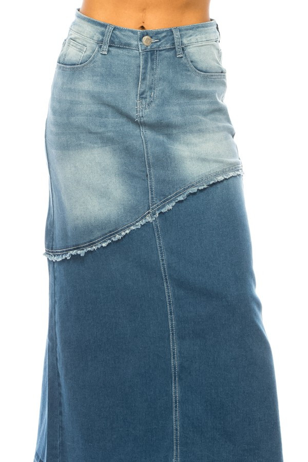 Denim Long Skirt