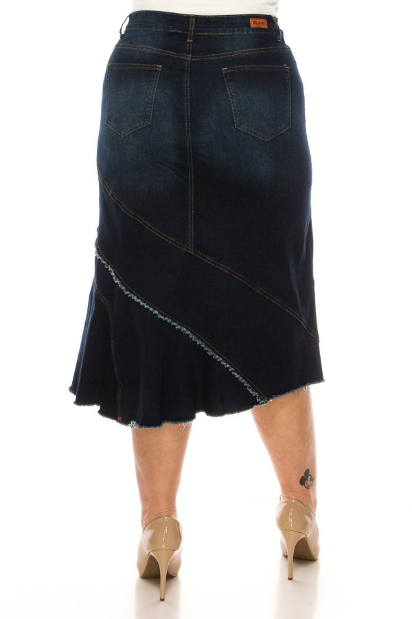 Denim Skirt Plus Size