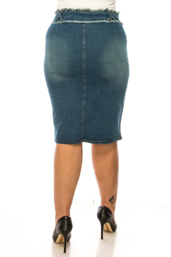 Denim Skirt Plus Size