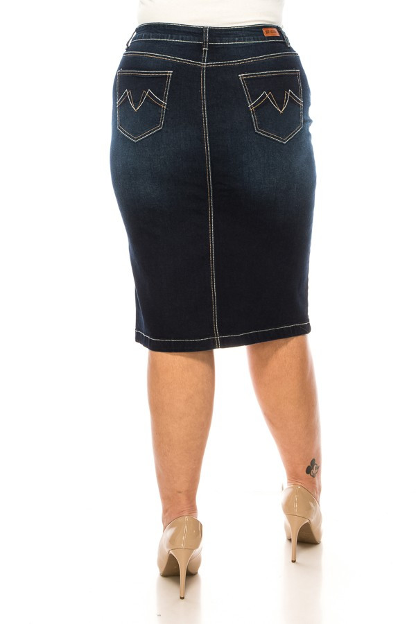 Denim Skirt Plus Size