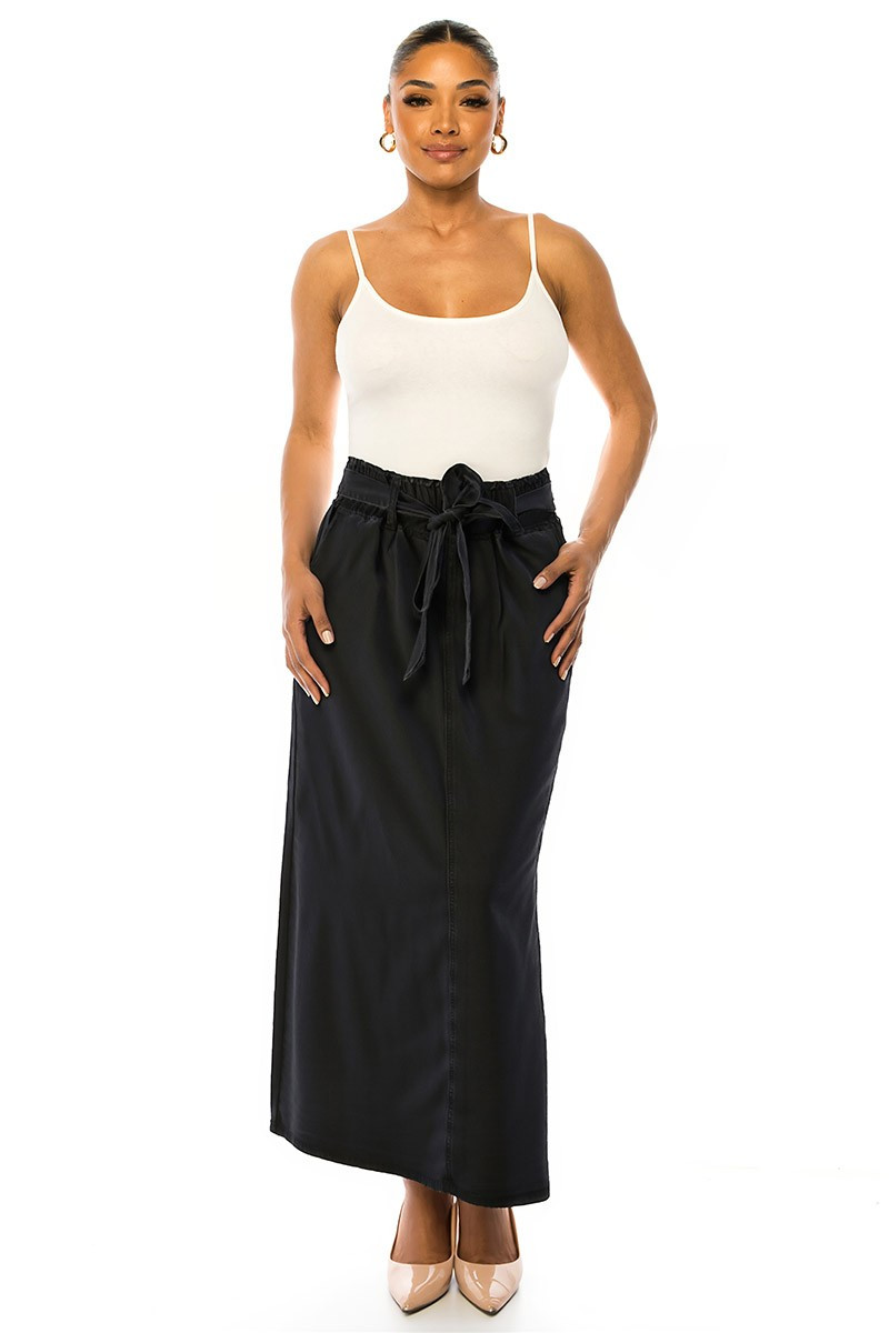 Denim Long Skirt