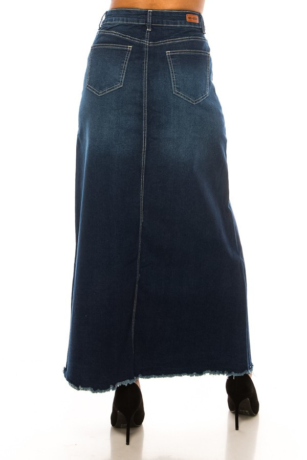 Denim Long Skirt