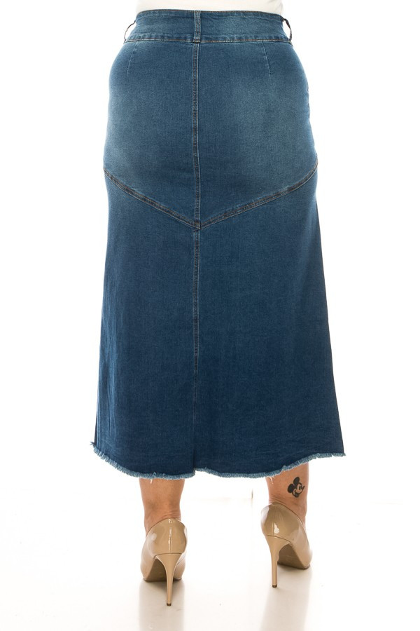 Denim Skirt Long Skirt Plus Size