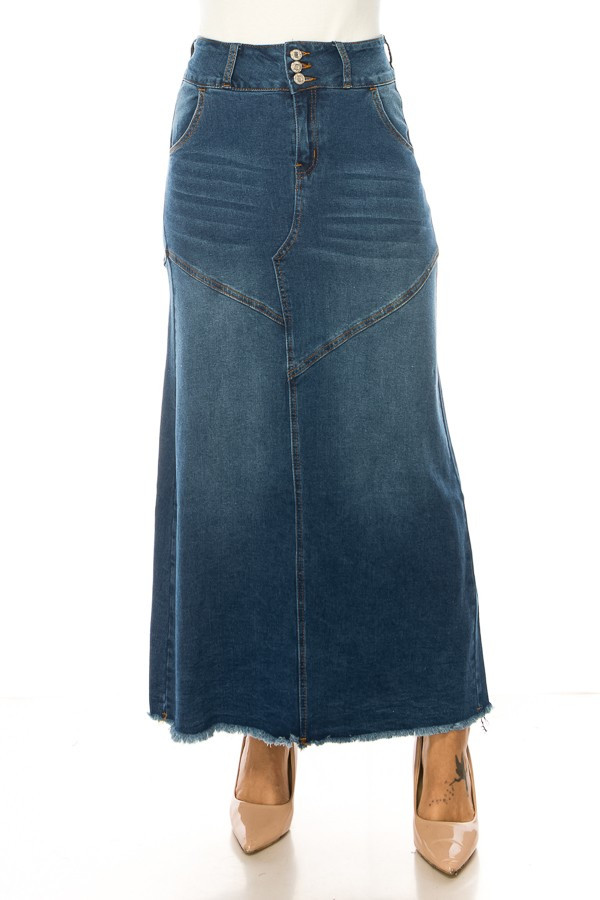 Denim Skirt Long Skirt