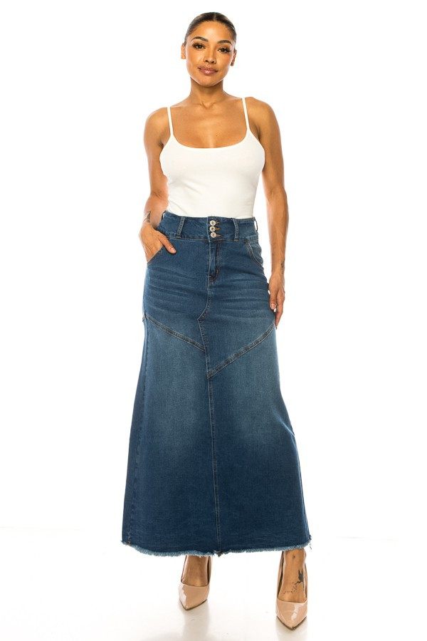 Denim Skirt Long Skirt