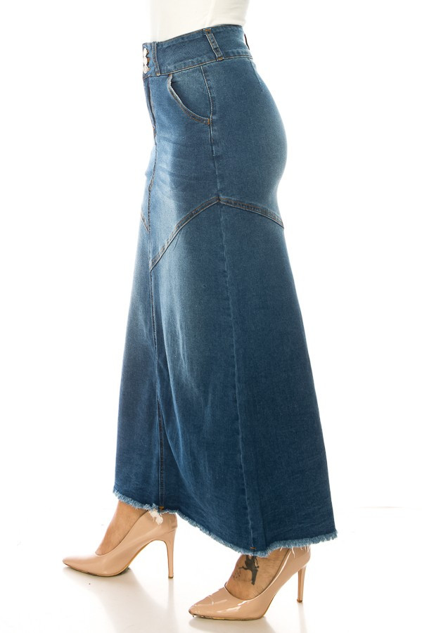 Denim Skirt Long Skirt