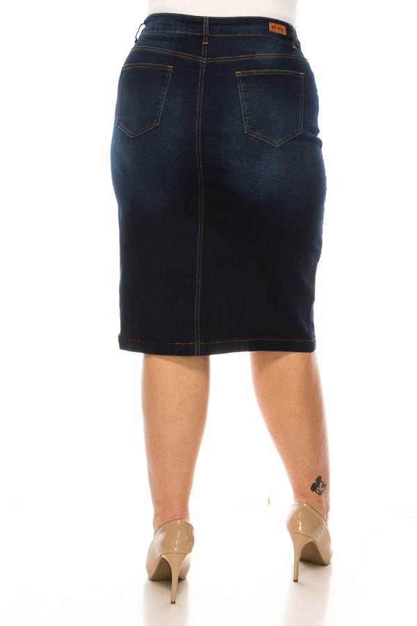 Denim Skirt Plus Size