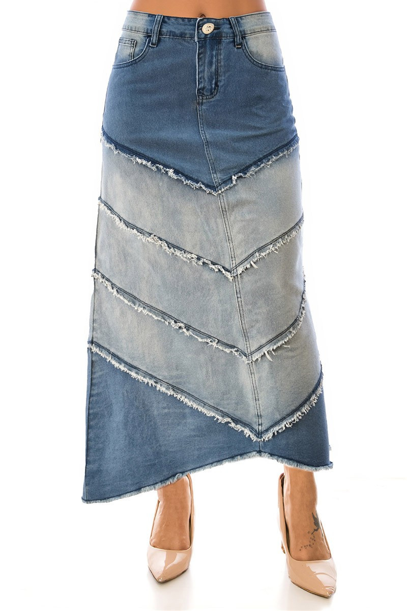Denim Skirt Long Skirt