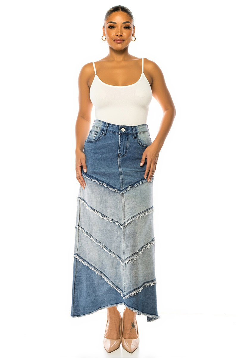 Denim Skirt Long Skirt