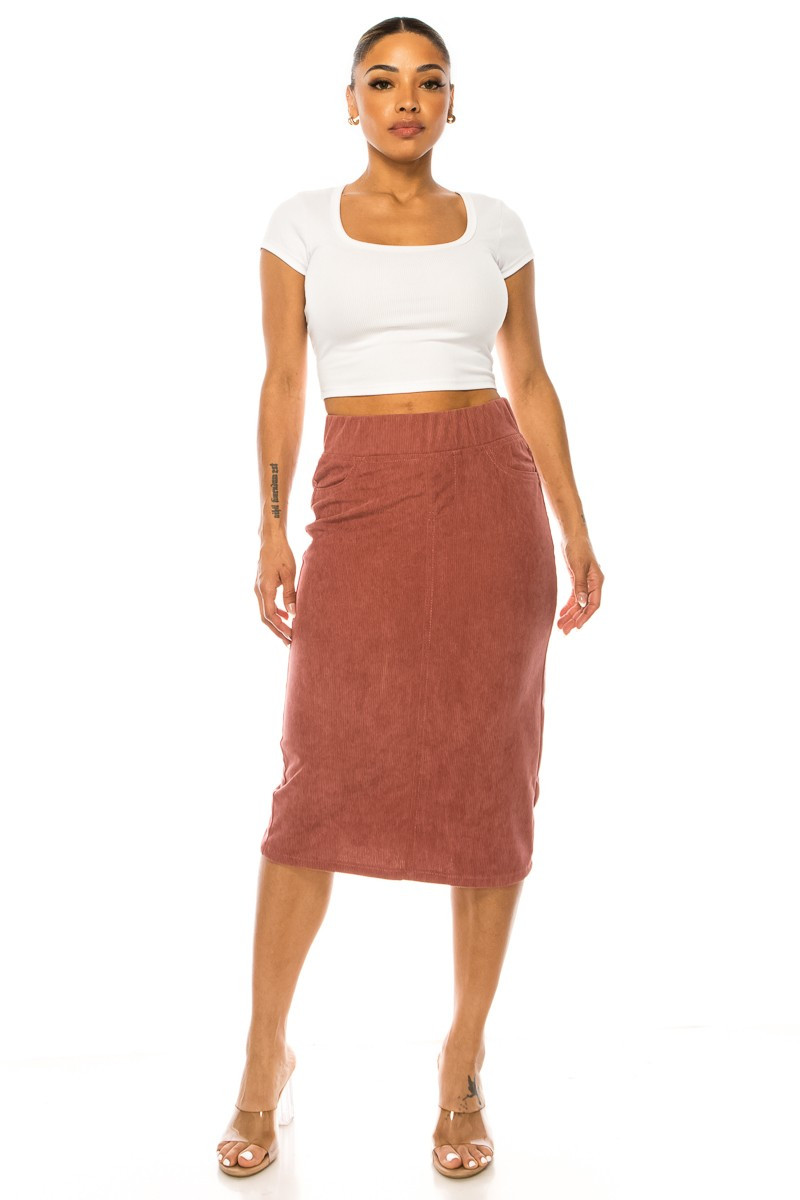Corduroy Skirt