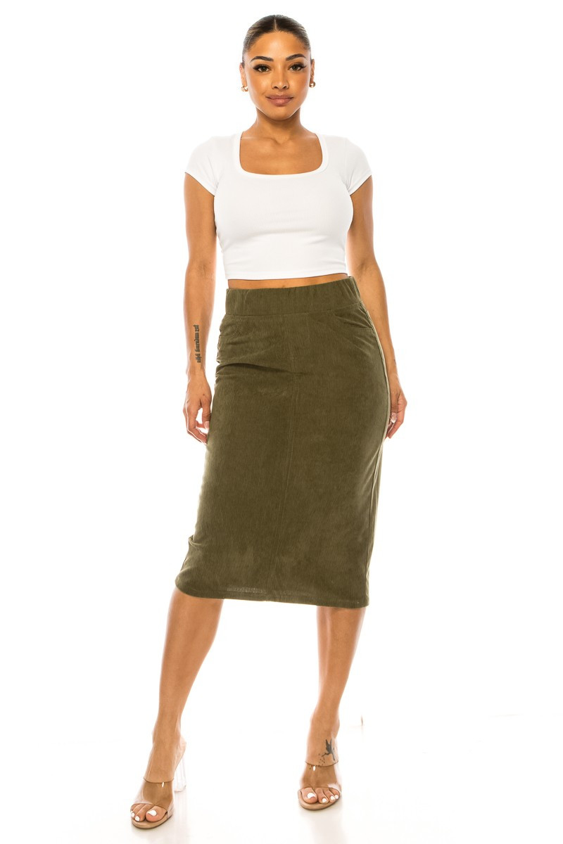 Corduroy Skirt
