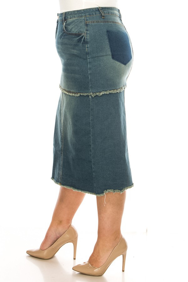 Denim Skirt Plus Size