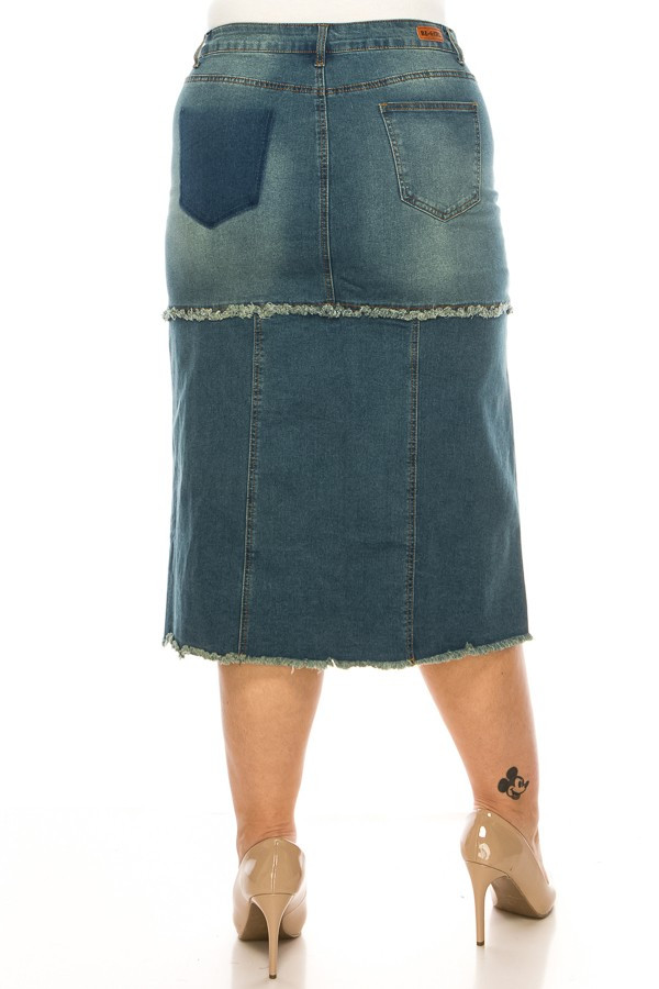 Denim Skirt Plus Size