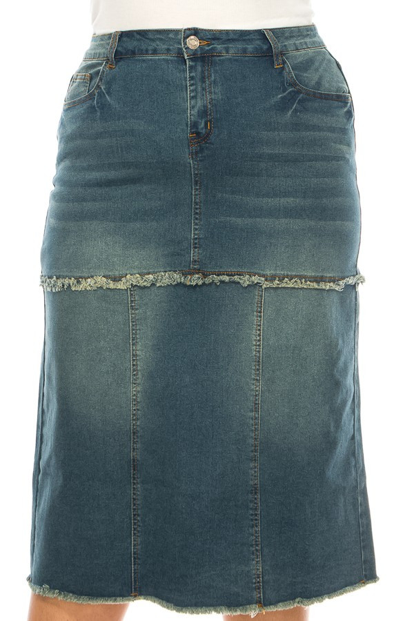 Denim Skirt Plus Size