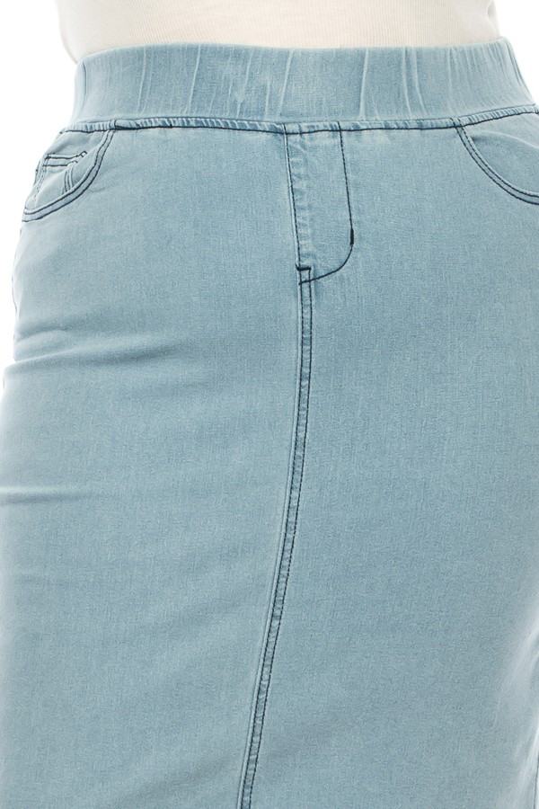 Denim Skirt Plus Size