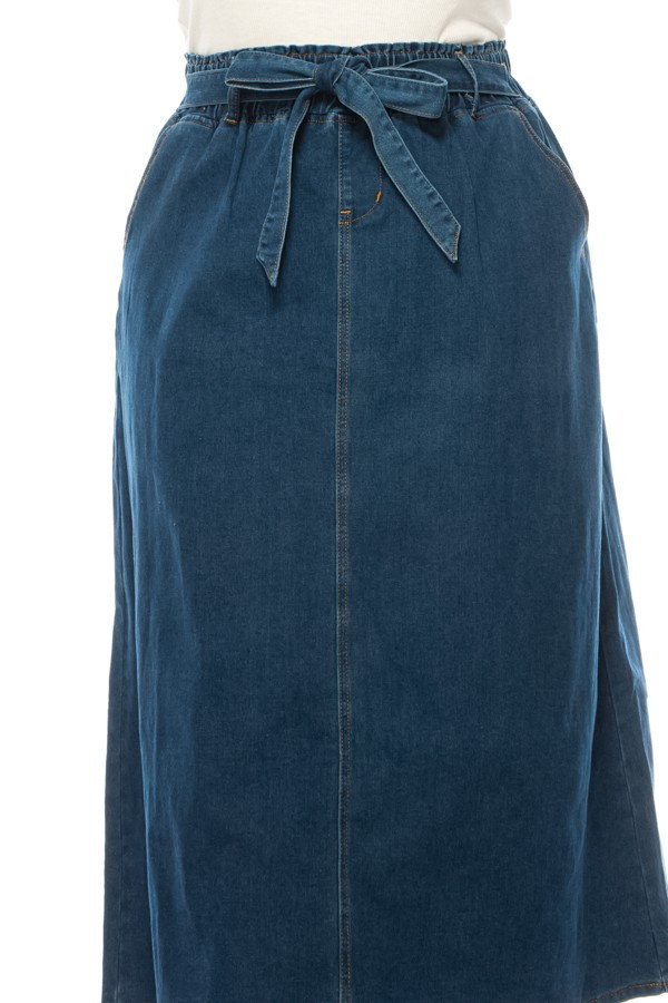 Denim Long Skirt Plus Size