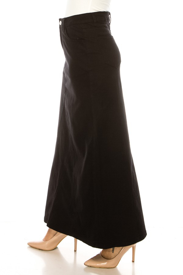 Denim Long Skirt
