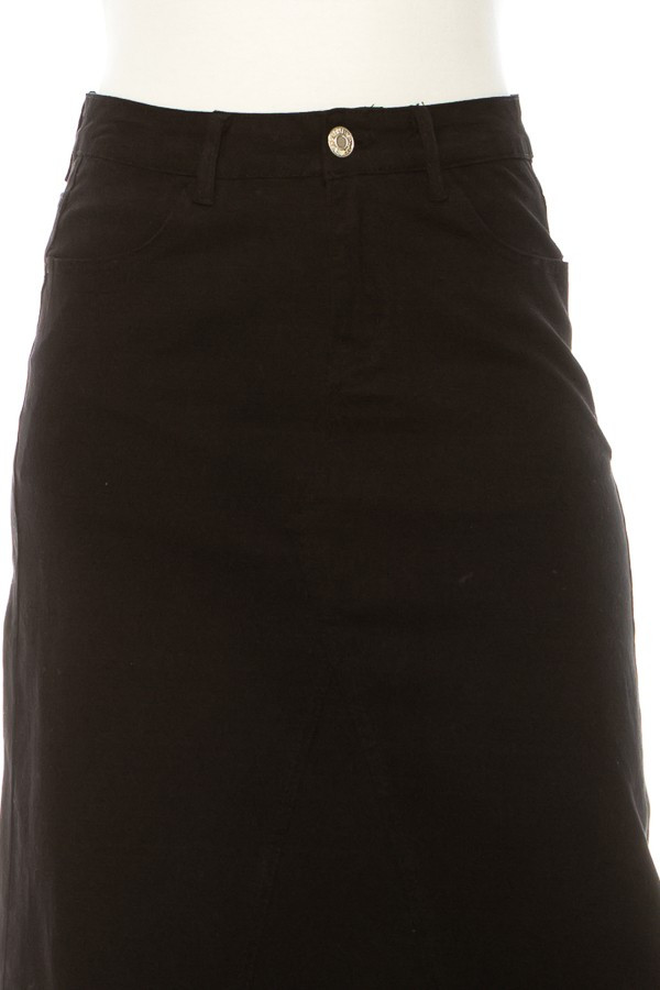 Denim Long Skirt