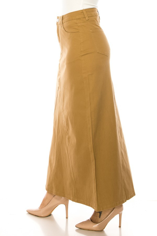 Denim Long Skirt