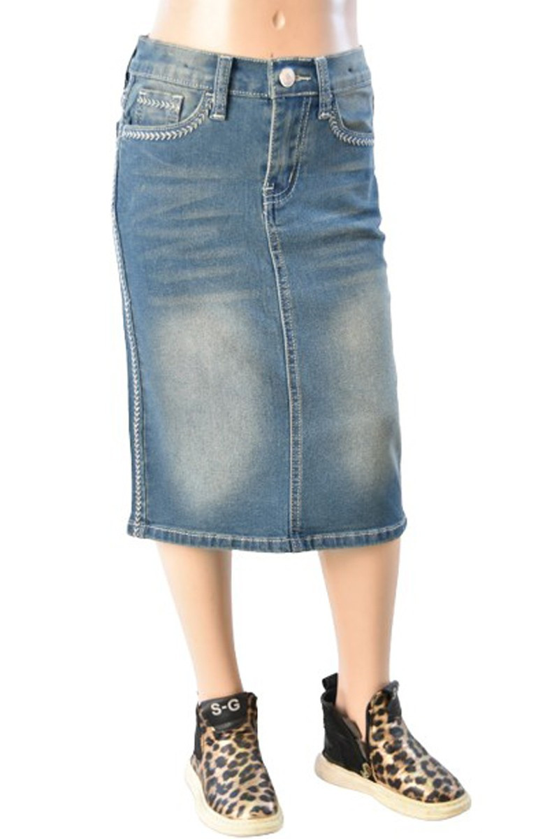 Girls Denim Skirt
