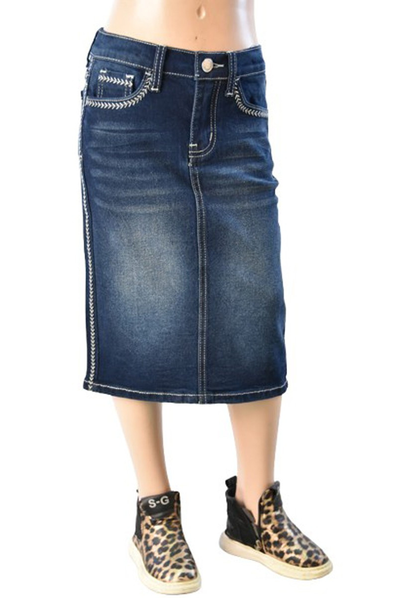 Girls Denim Skirt