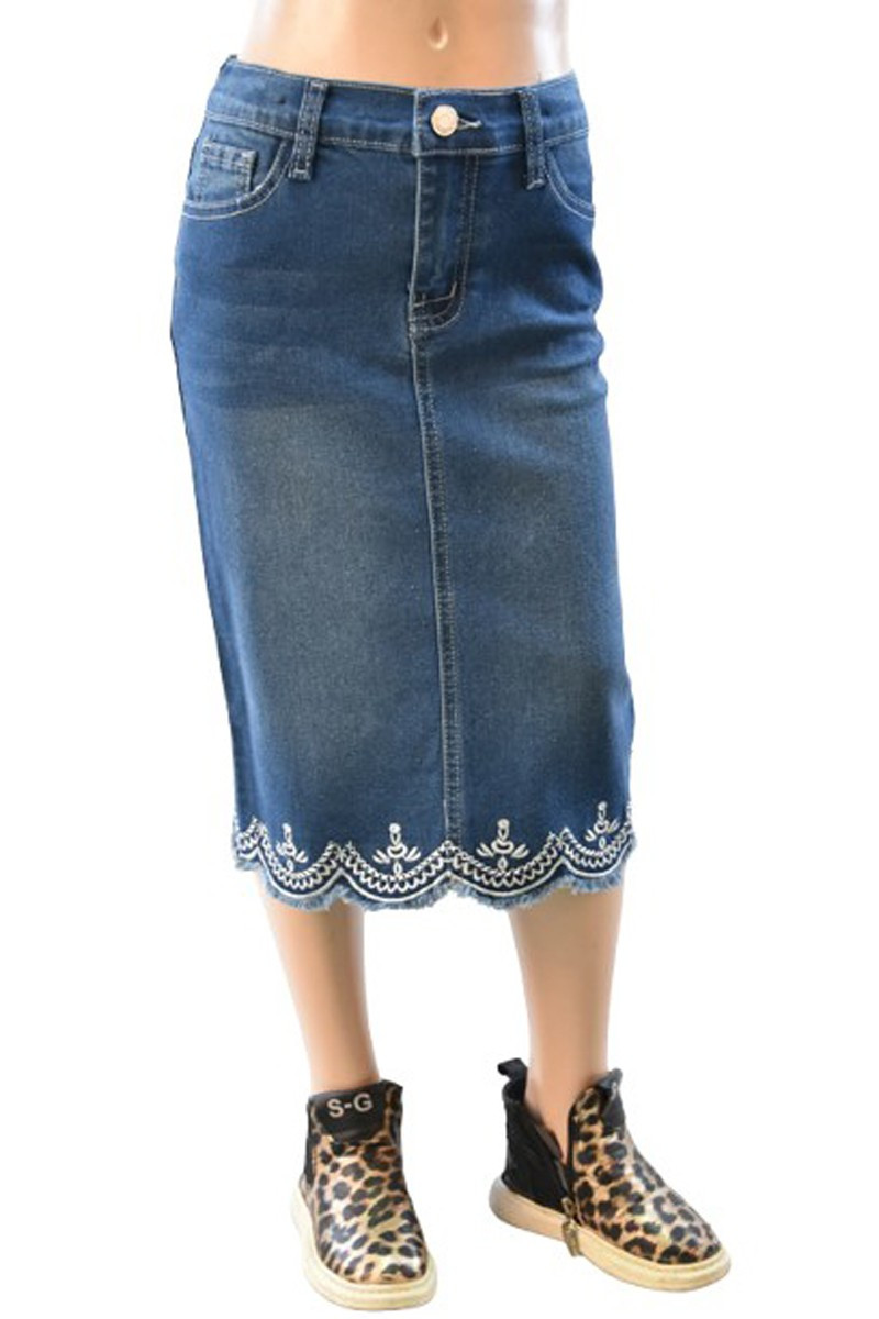 Girls Denim Skirt