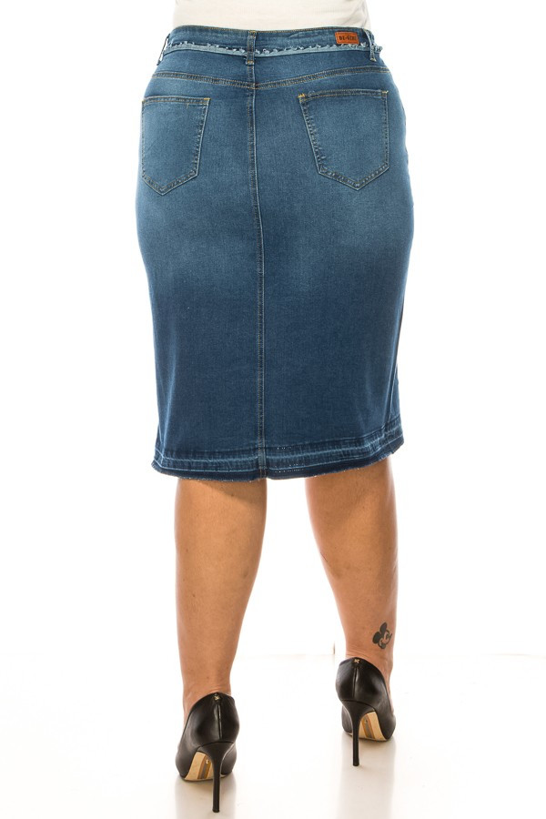 Denim Skirt Plus Size