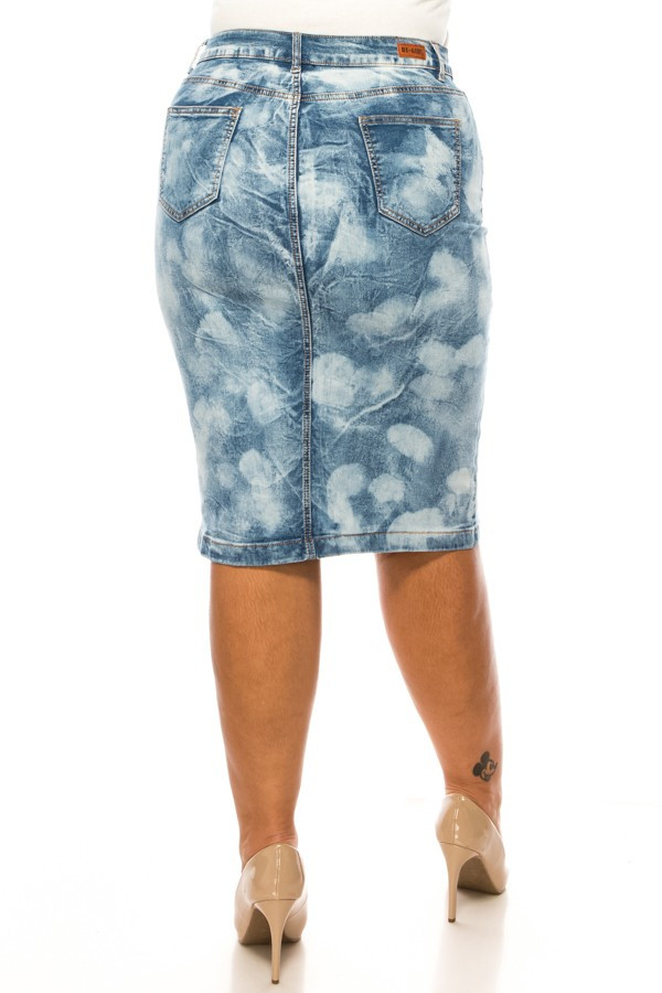 Denim Skirt Plus Size