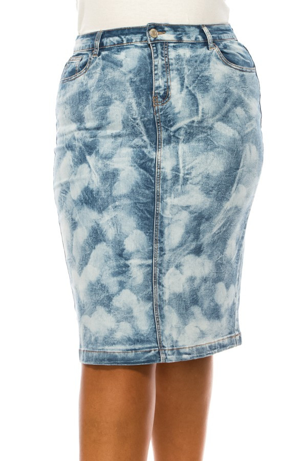 Denim Skirt Plus Size