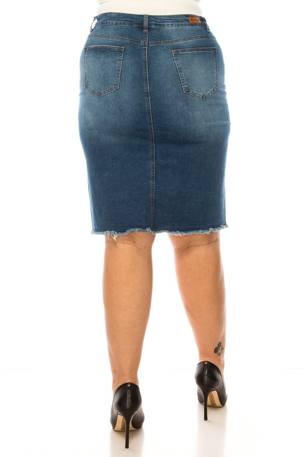 Denim Skirt Plus Size