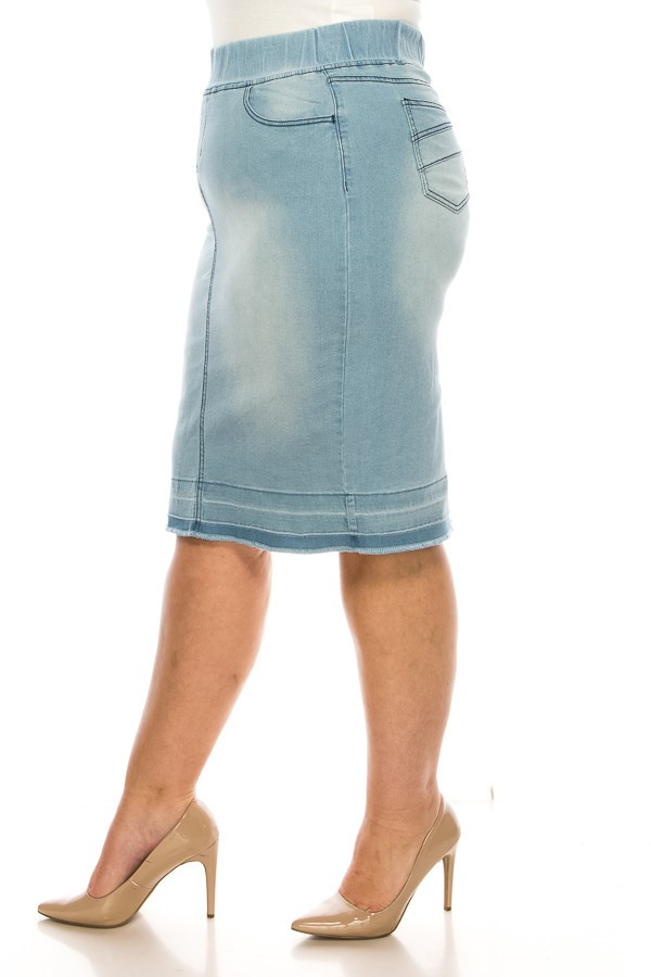 Denim Skirt Plus Size