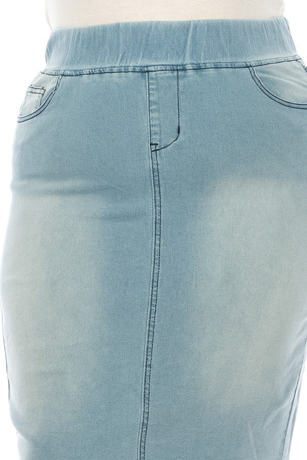Denim Skirt Plus Size
