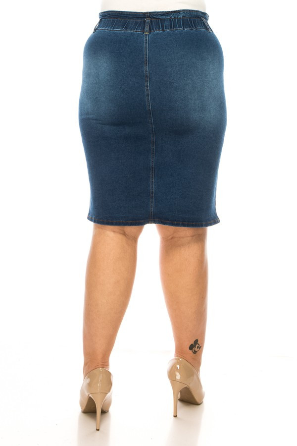 Denim Skirt Plus Size