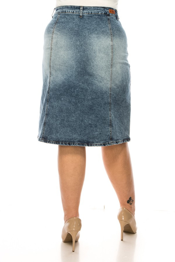Denim Skirt Plus Size