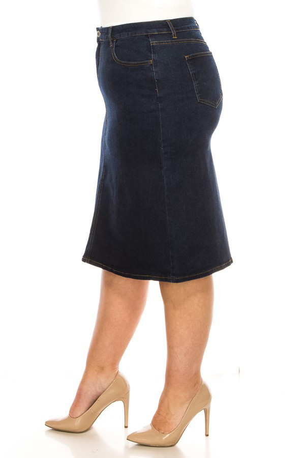 Denim Skirt Plus Size