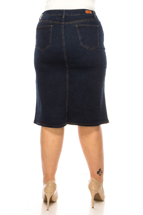 Denim Skirt Plus Size