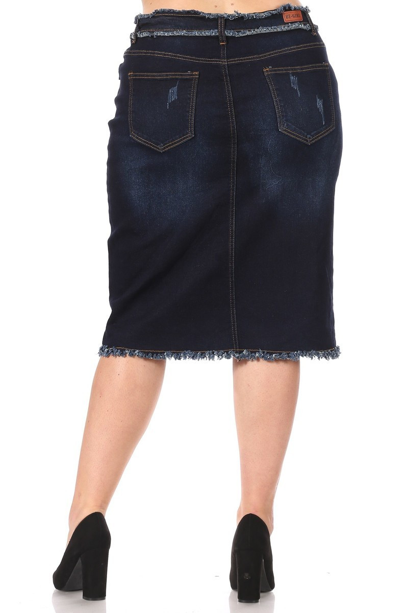 Denim Skirt Plus Size