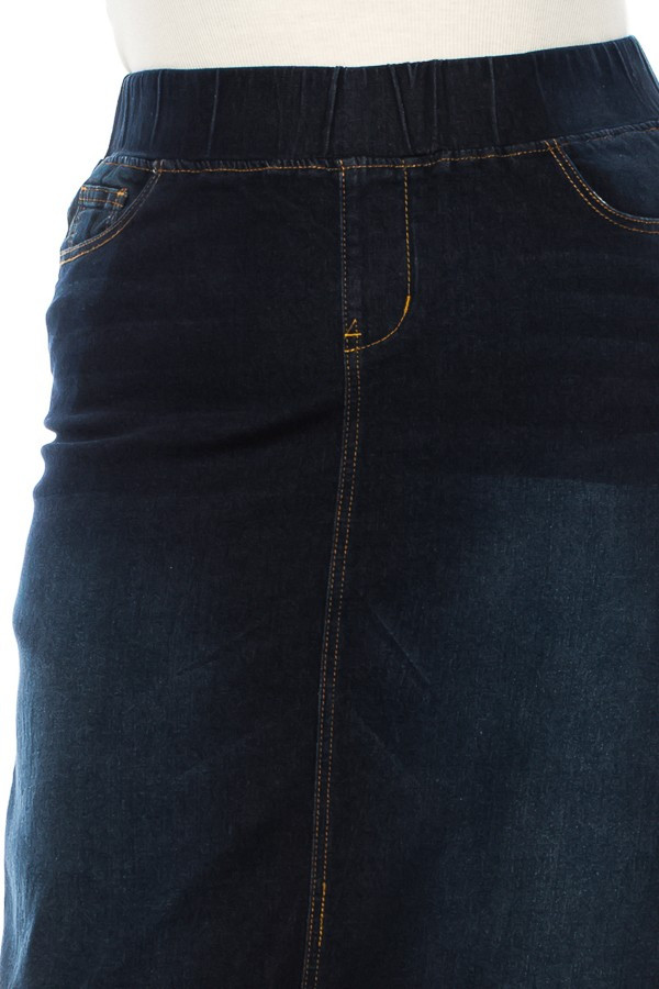 Denim Long Skirt Plus Size