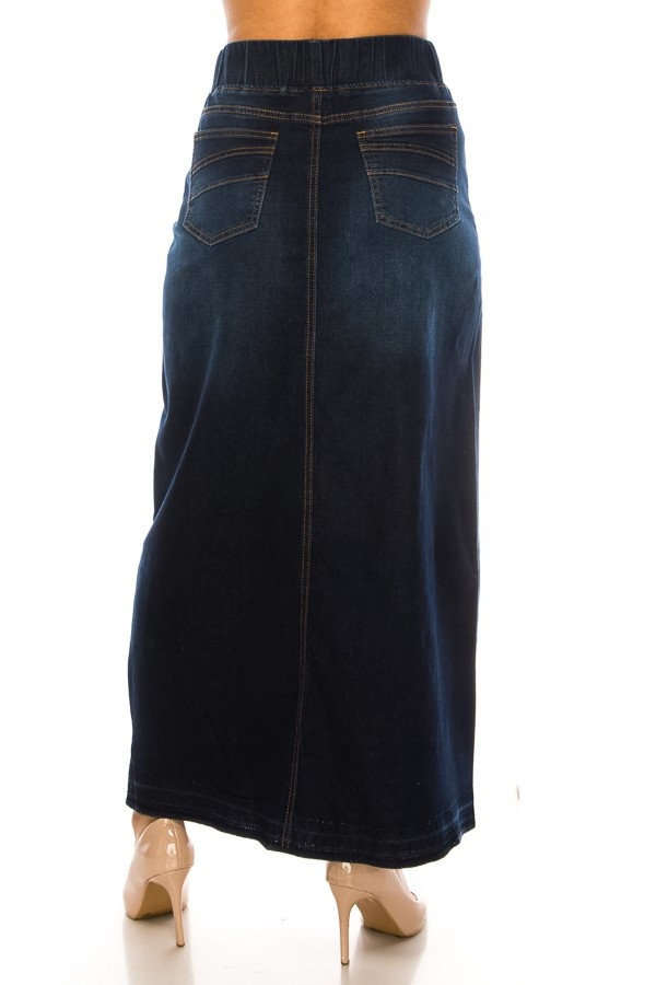 Denim Long Skirt