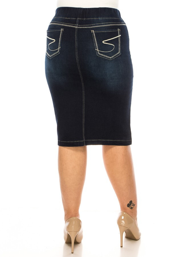Denim Skirt Extra Plus Size