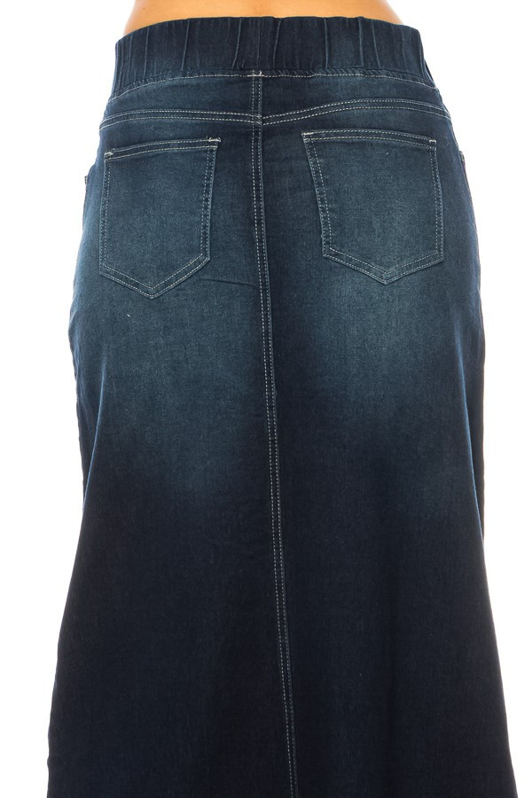 Denim Long Skirt