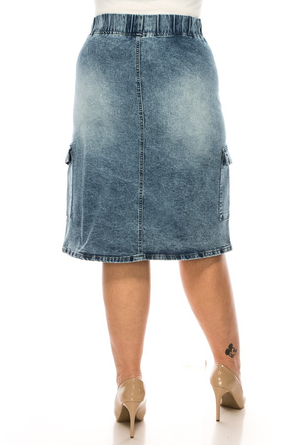 Denim Skirt Plus Size